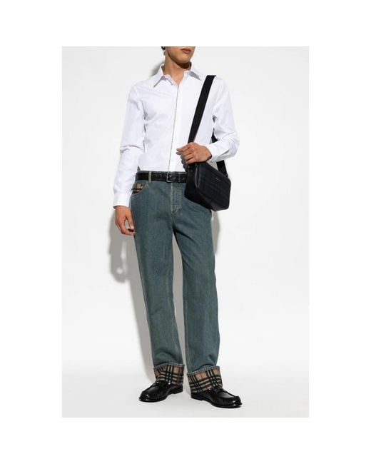 Burberry White Formal Shirts for men