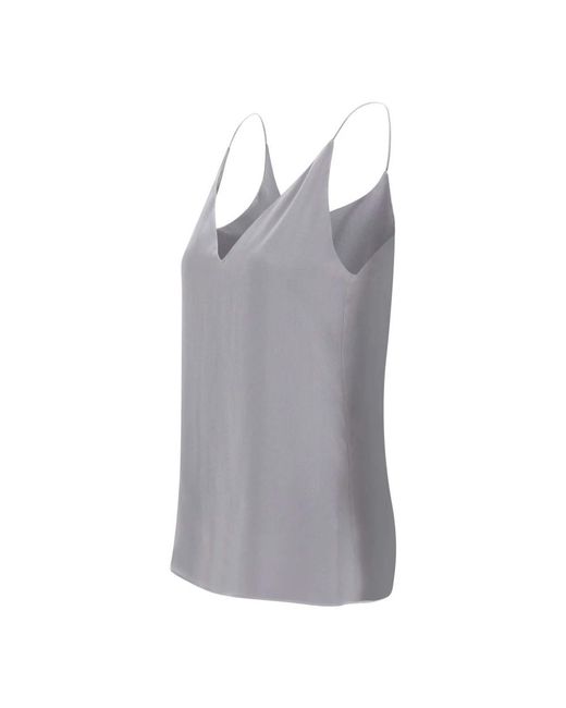 Eleventy Gray Sleeveless Tops