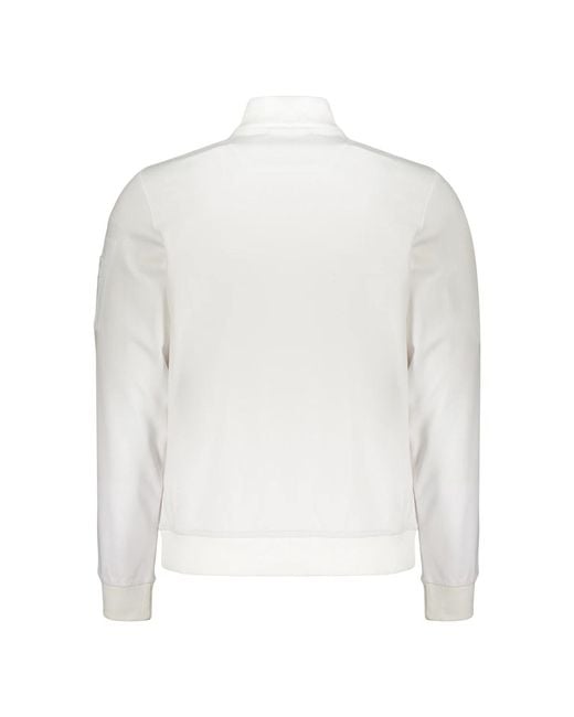 Moorer White Zip-Throughs for men