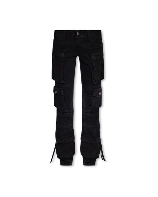 The Attico Black Loose-Fit Jeans