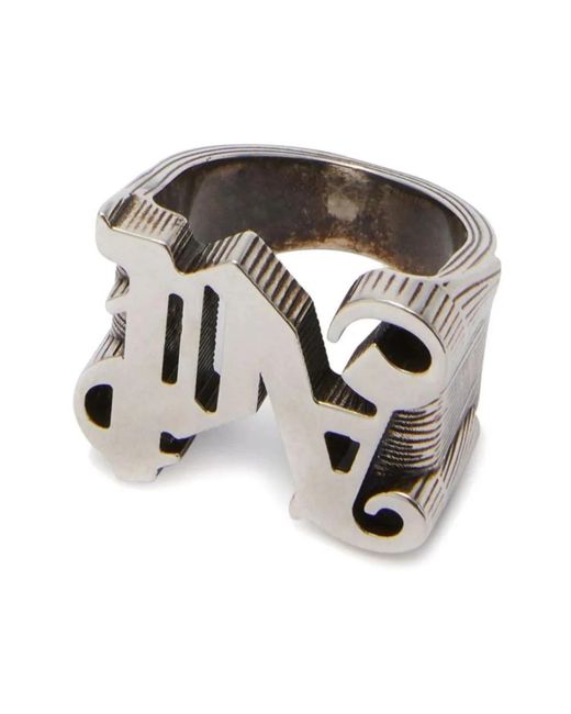 Palm Angels Gray Rings for men