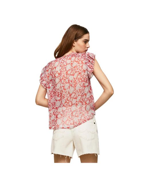 Pepe Jeans Red Blouses
