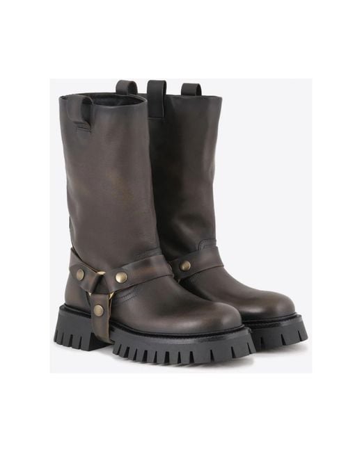 Golden Goose Deluxe Brand Gray High Boots