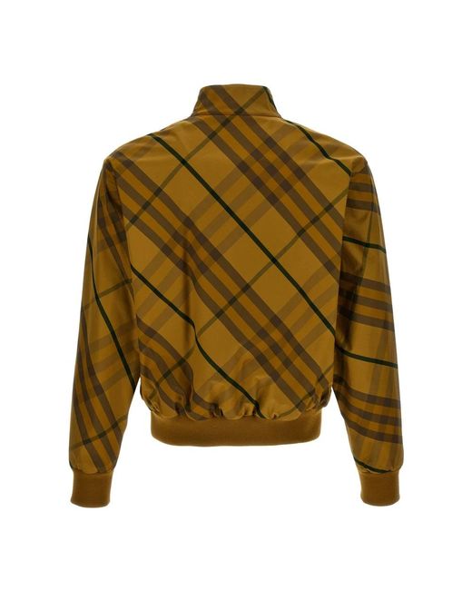 Burberry Jacket Met Ruitprint in het Green voor heren