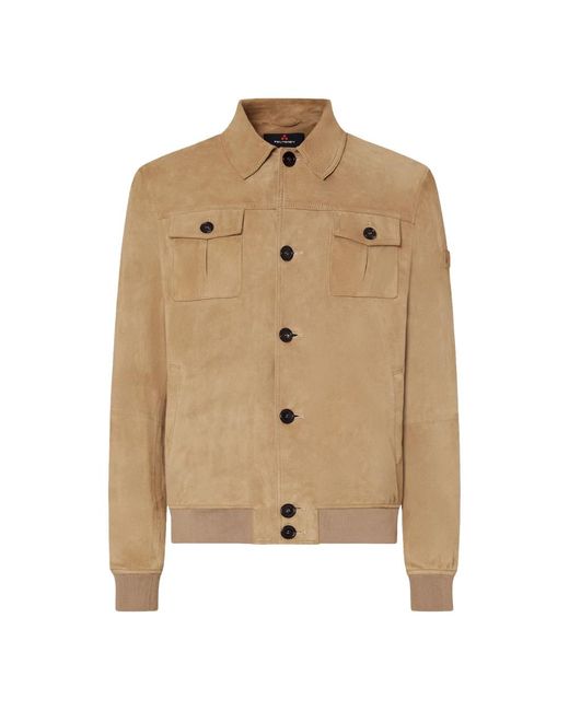 Peuterey Natural Leather Jackets for men