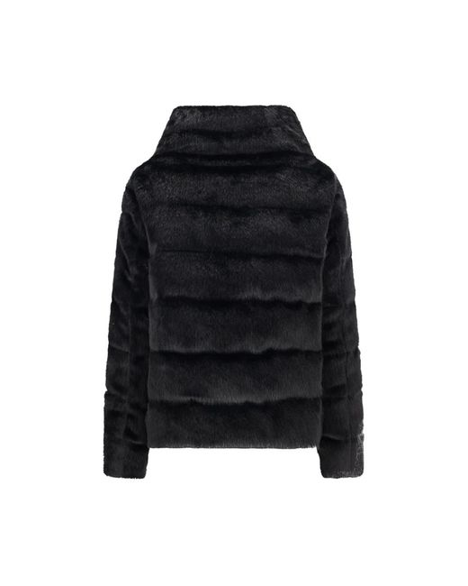 Faux Fur & Shearling Jackets Herno de color Black