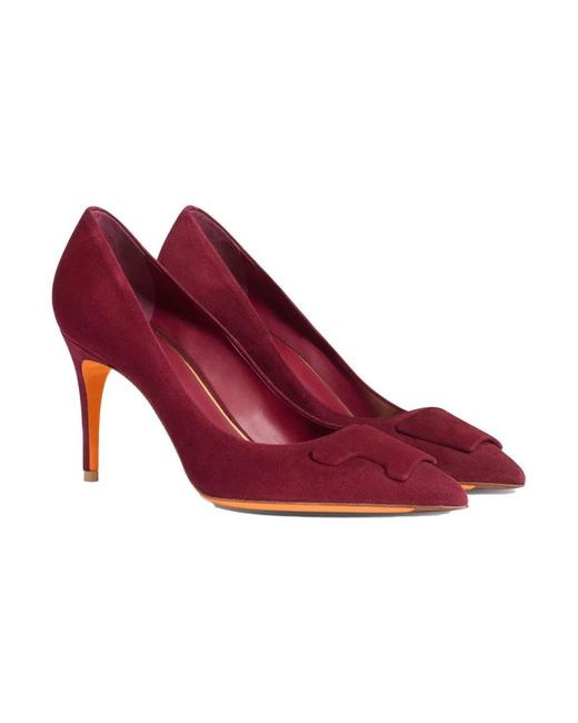 Santoni Red Pumps