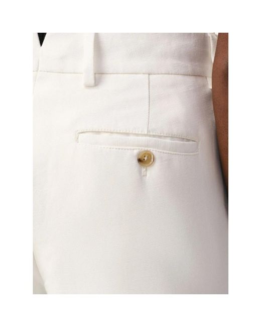 AMI Pantalon Chino Natural in het White