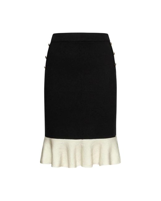 Silvian Heach Black Etuirock Mit Kontrastvolant