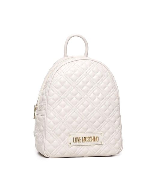Love Moschino White Backpacks