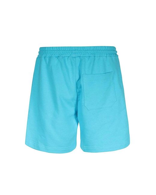 MSGM Badmode ,Blauw ,Katoen Katoenen Bermuda Shorts Elastische Tailleband in het Blue voor heren