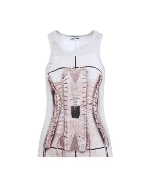 Sleeveless Tops Jean Paul Gaultier de color Purple