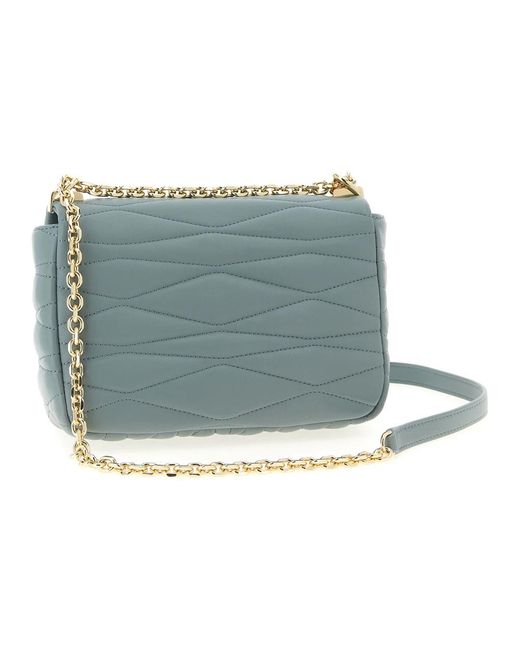 Furla 1927 S Gewatteerde Nappa Crossbody Tas in het Blue