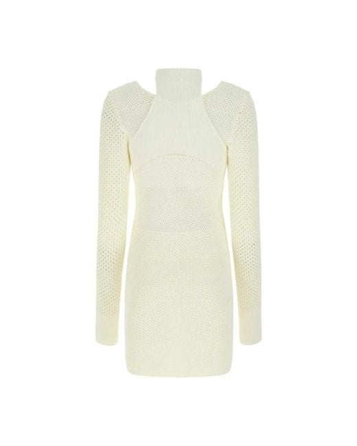 ANDREA ADAMO White Knitted Dresses