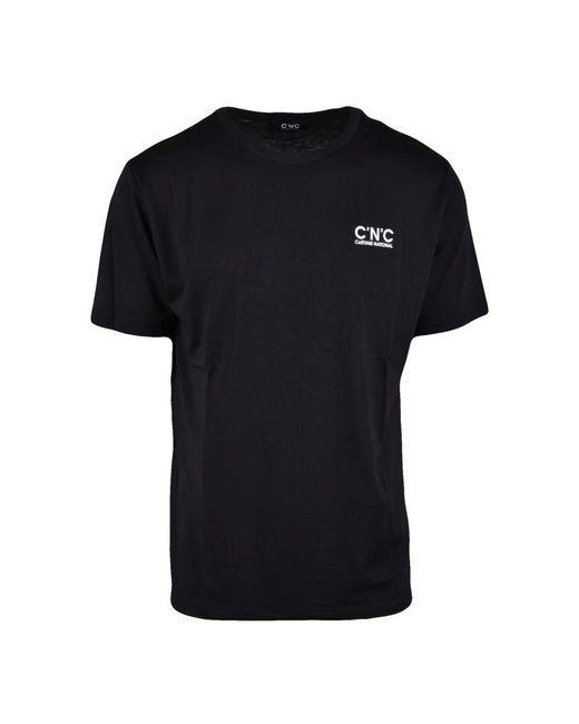 T-shirt in cotone con design unico di CoSTUME NATIONAL in Black da Uomo