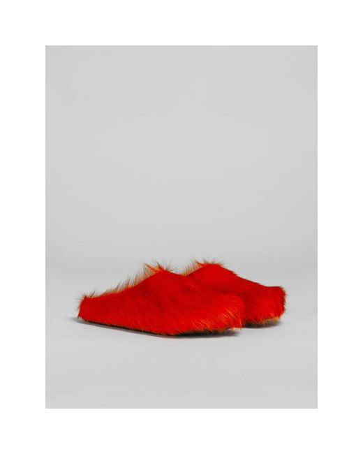Marni Red Mules for men