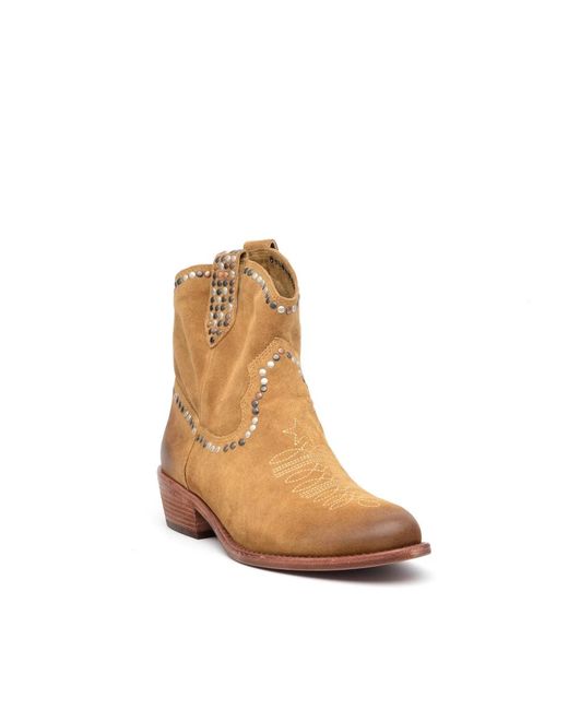 Ash Brown Cowboy Boots