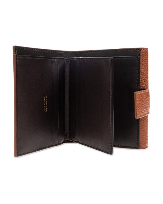 Ferragamo Accessoires ,Bruin ,Leer Wallets & Cardholders in het Brown
