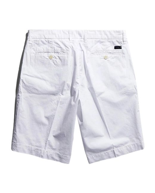 Fay White Short Shorts for men