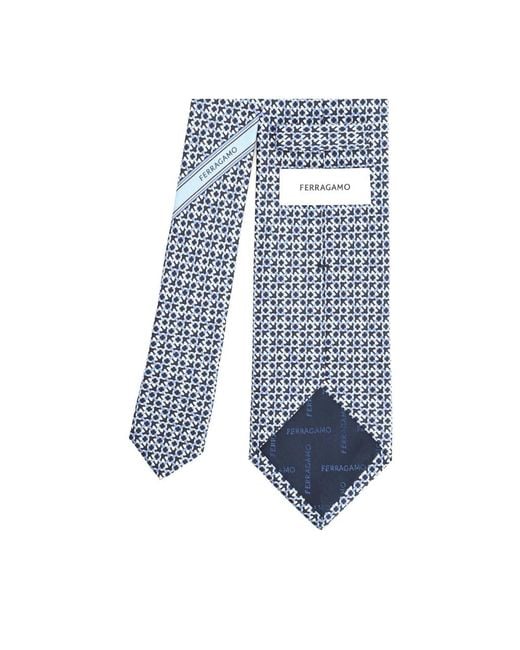 Ferragamo Blue Ties for men