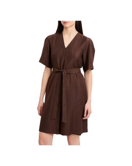 Kaos Korte Jurk in het Brown