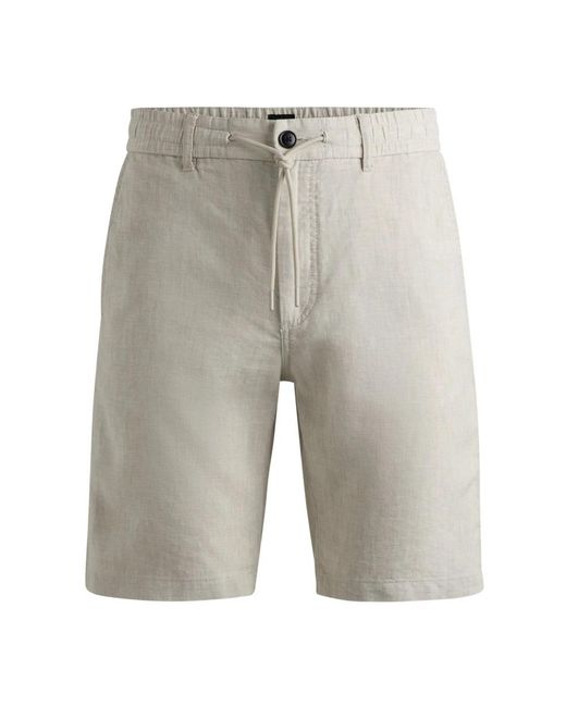 Boss Gray Casual Shorts for men
