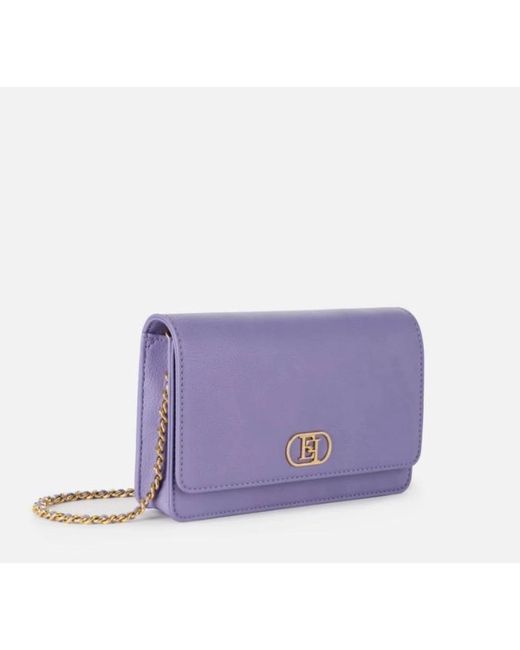 Elisabetta Franchi Purple Shoulder Bags