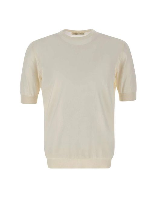 FILIPPO DE LAURENTIIS White Round-Neck Knitwear for men