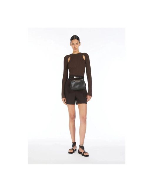 Max Mara Black Stilvolles Topwear Mischung Viskose Polyester