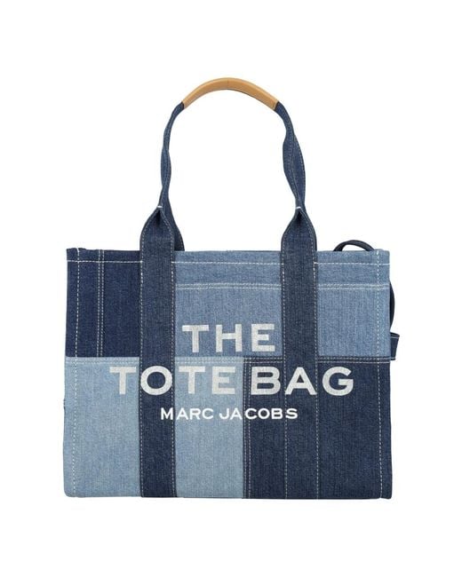 Borsa The Denim Large Tote Bag di Marc Jacobs in Blue