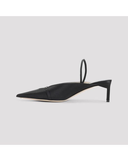 Tom Ford Black Satin-Mules