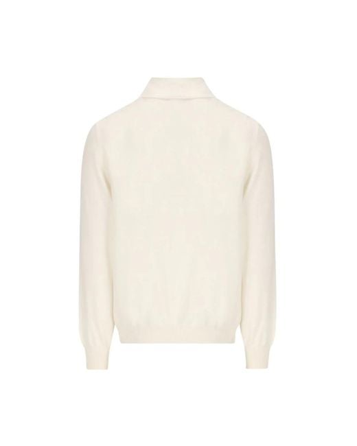 Tagliatore White Turtlenecks for men