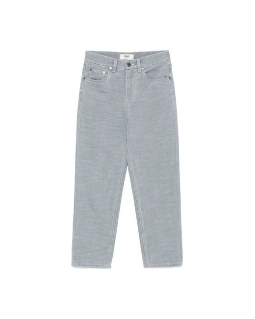 Fendi Straight Jeans in het Gray