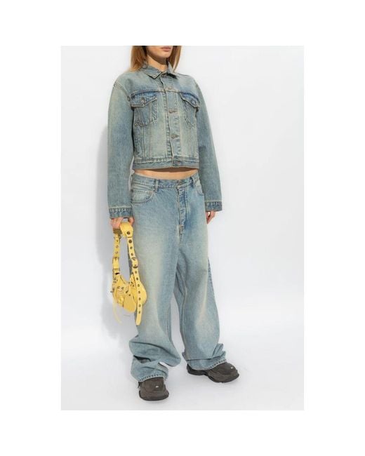 Denim Jackets Balenciaga de color Blue