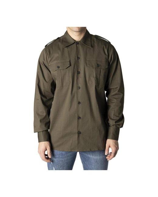 CoSTUME NATIONAL Green Casual Shirts for men