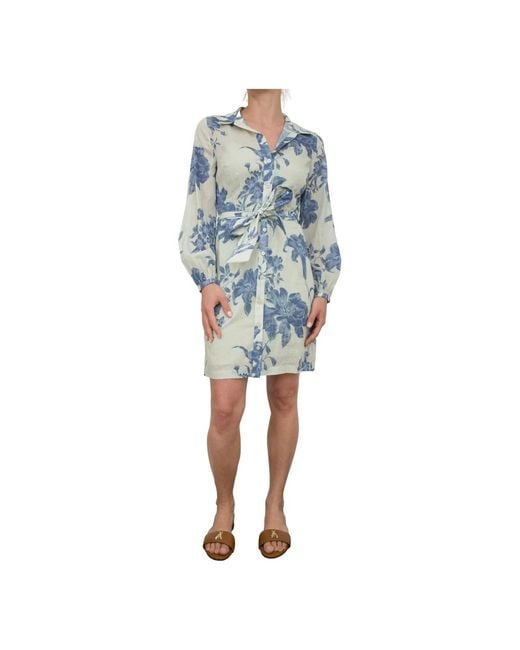 Guess Blue Shirt Dresses