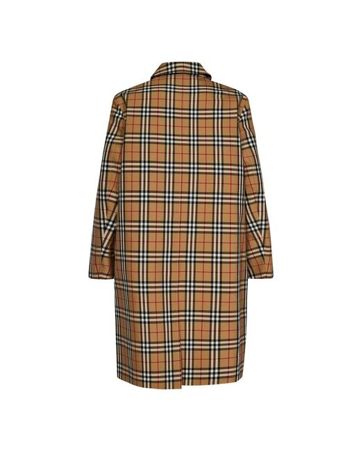 Burberry Brown Single-Breasted Coats for men