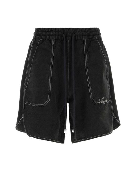 Amiri Black Casual Shorts for men