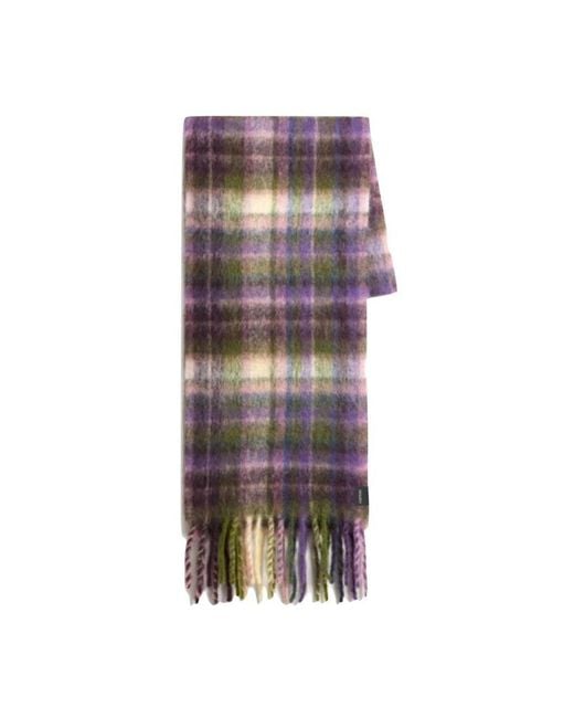 Woolrich Multicolor Kariertes mohair wollschal
