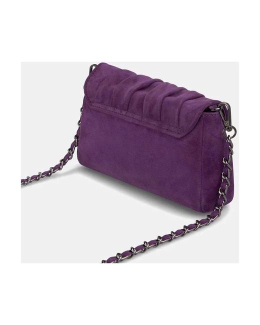 Alma En Pena. Purple Klapphandtasche