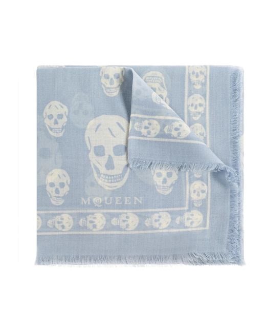 McQueen Blue Scarves