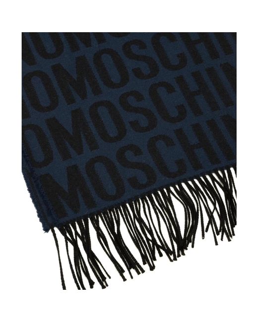 Moschino Blue Winter Scarves for men