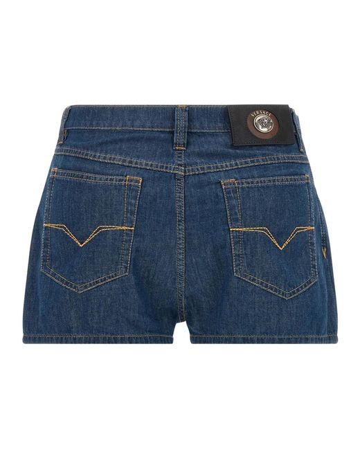 Versace Blue Denim Shorts