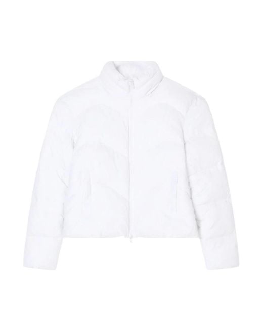 EA7 White Winter Jackets