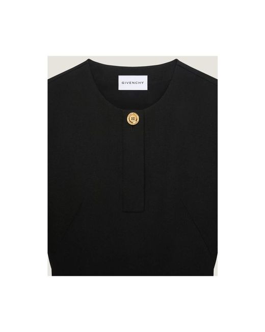 Givenchy Kleedjes ,Zwart ,Wol Mini Jurk in het Black