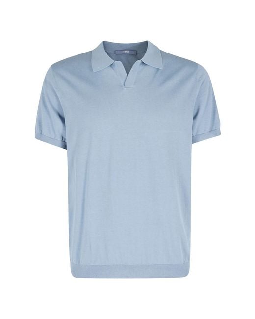 People Of Shibuya Blue Polo Shirts for men