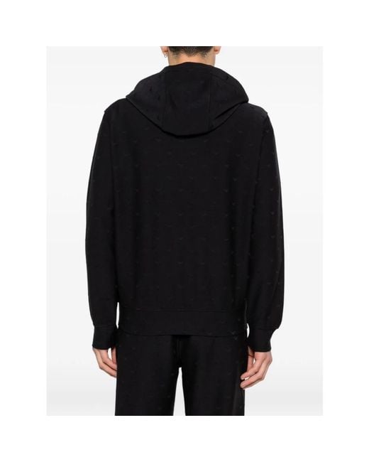 Emporio Armani Black Zip-Throughs for men