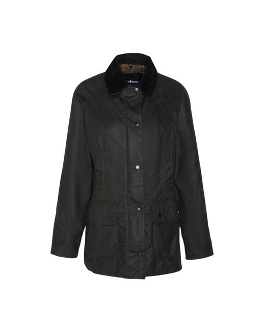 Barbour Beadnell Wax Jacket in het Black