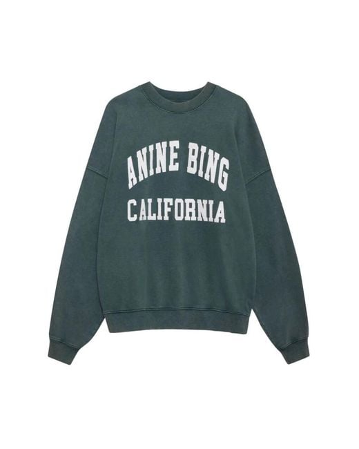 Anine Bing Green Sweatshirts