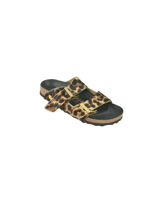 Birkenstock Brown Sliders